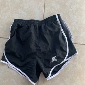 High waisted athletic shorts